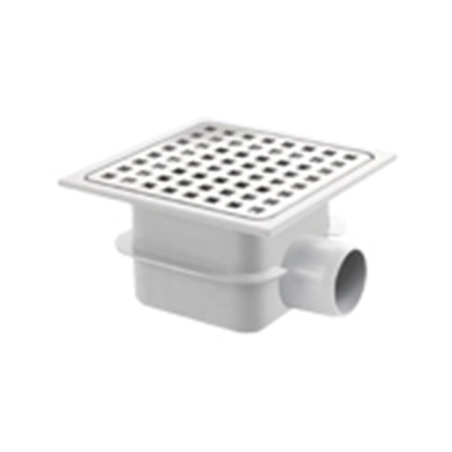 schrobput abs/rvs - 150 x 150mm - nr.619 - met zijuitlaat